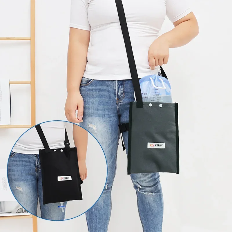 1Pcs 1500ml Portable Urine Storage Bag Backpack Nursing Drainage Bag Elderly Care Ostomy Adjustable Waterproof Hanging