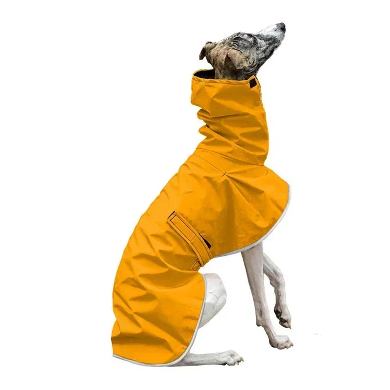 Italian Greyhound Clothes Waterproof Whippet Coat Winter Adjustable Greyhound Clothes Winter Warm Fleece Clothes Dog Warm Jacket