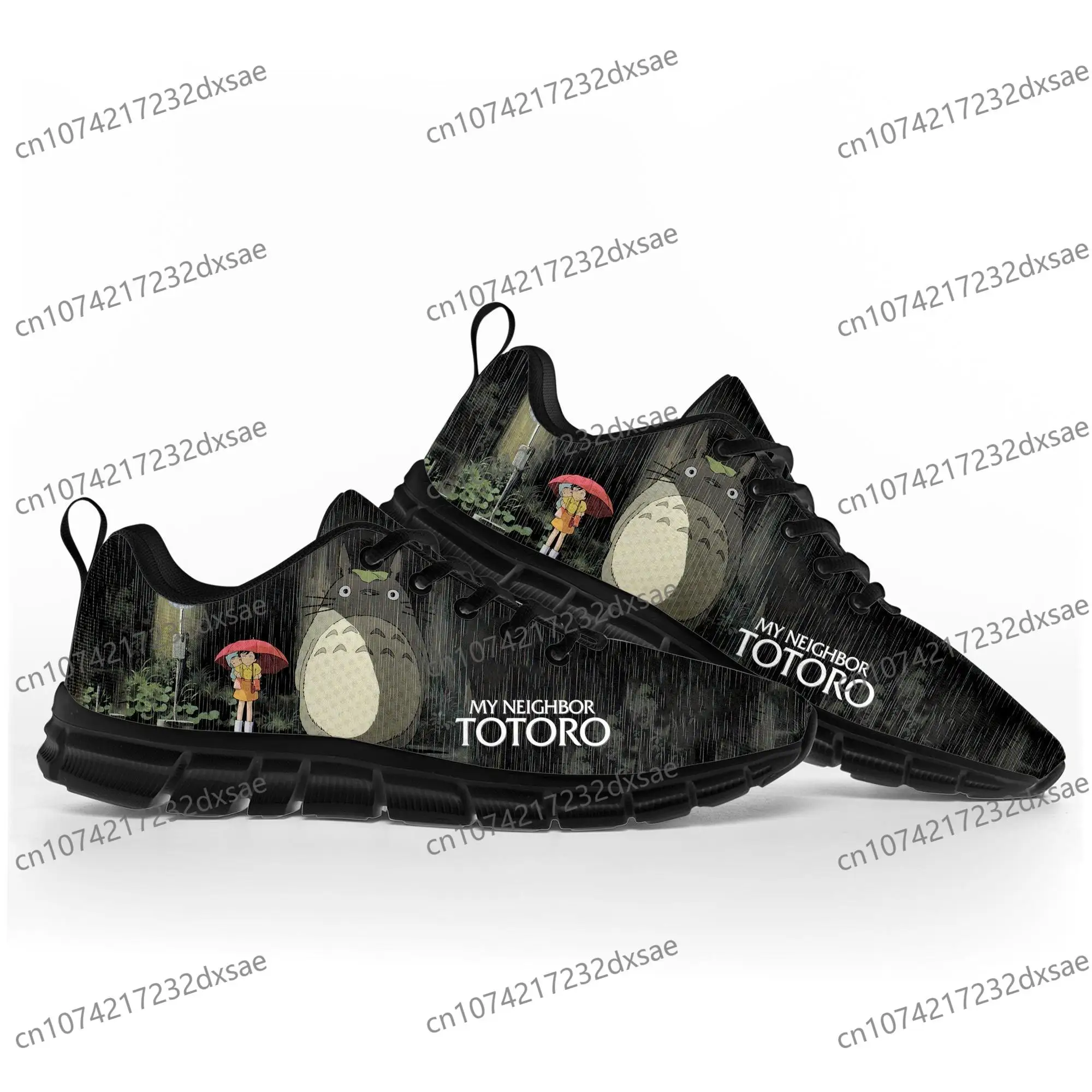 

My Neighbor Totoro Cute Sports Shoes Mens Womens Teenager Kids Children Sneakers Custom High Quality Couple Black Casual Shoes