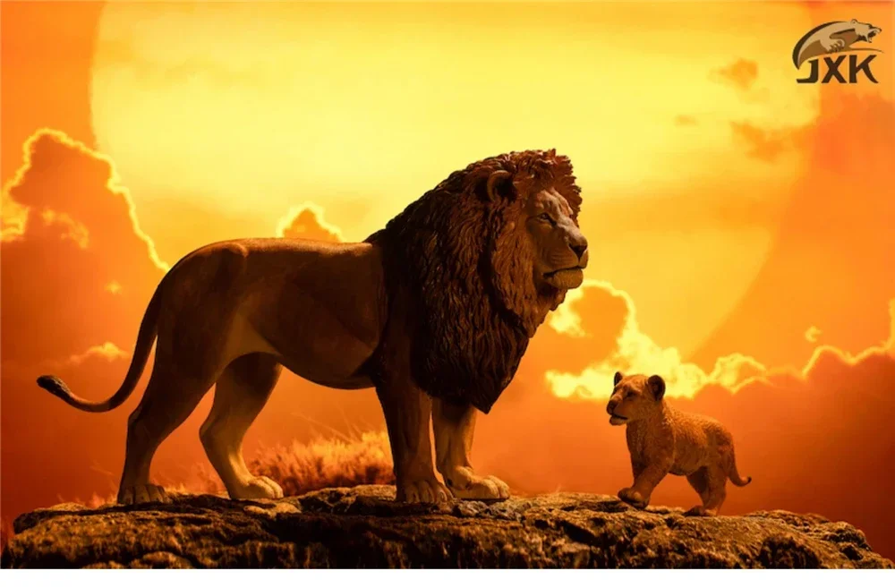 JXK 1:6 Scale Lion Cub Panthera leo Africa Animal Healing Figure