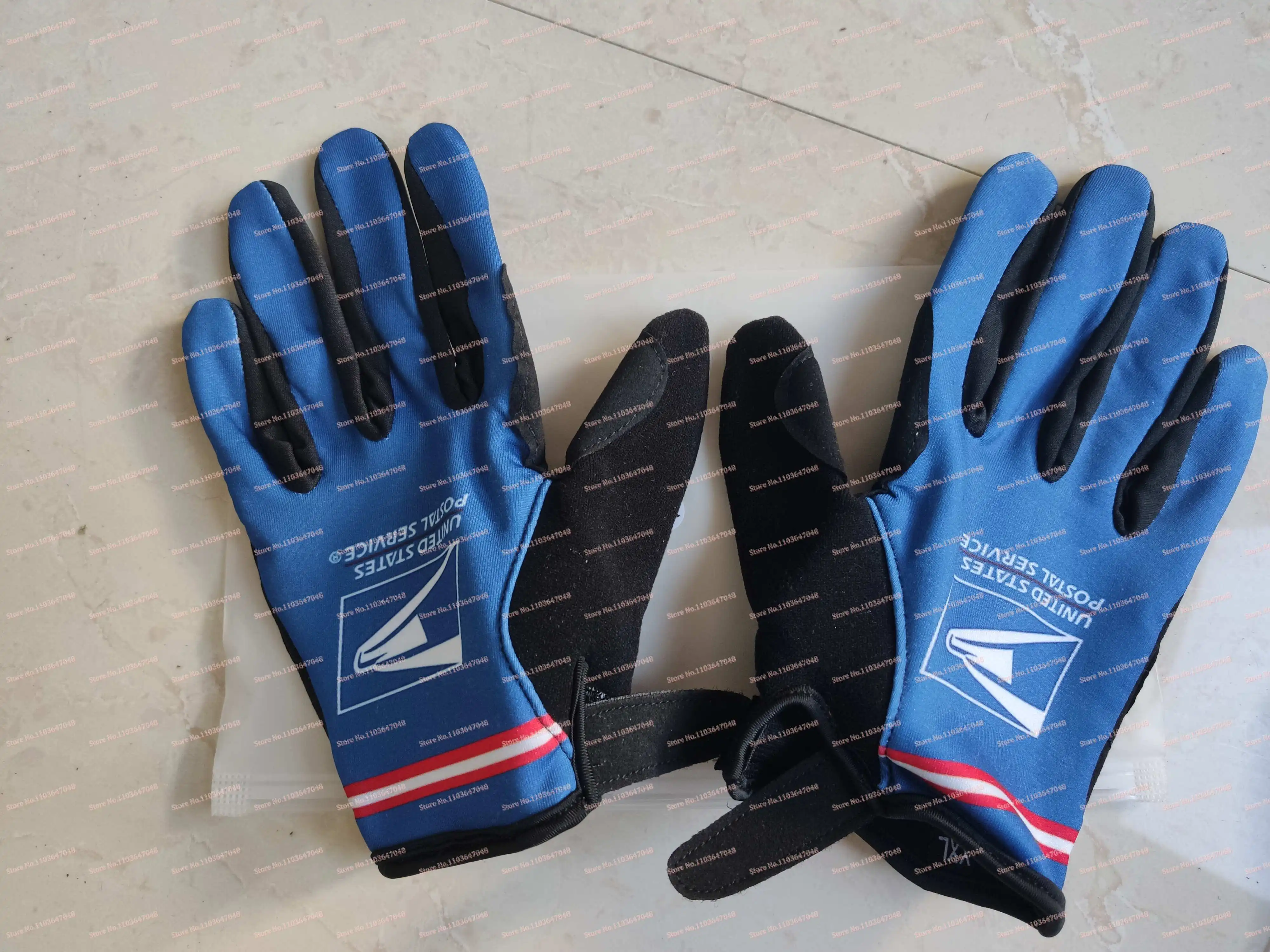 U.S. Postal Service Team Half Finger Cycling Glove Mens and Womens Anti-static Outside Sports Glove Half Finger Road Bike Glove 5