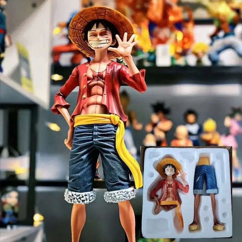 

Соломенная шляпа обезьянка, 42,5 см Luffy Gk большой 1/4 Большой смайлик Аниме фигурки куклы модель игрушка с орнаментом подарки декоративные
