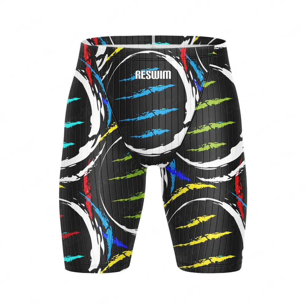 New Mens Swim Jammer Short Endurance Athletic Training Swimsuit Summer Bathing Suit Beach Swimming Trunks Swimwear Tights Shorts