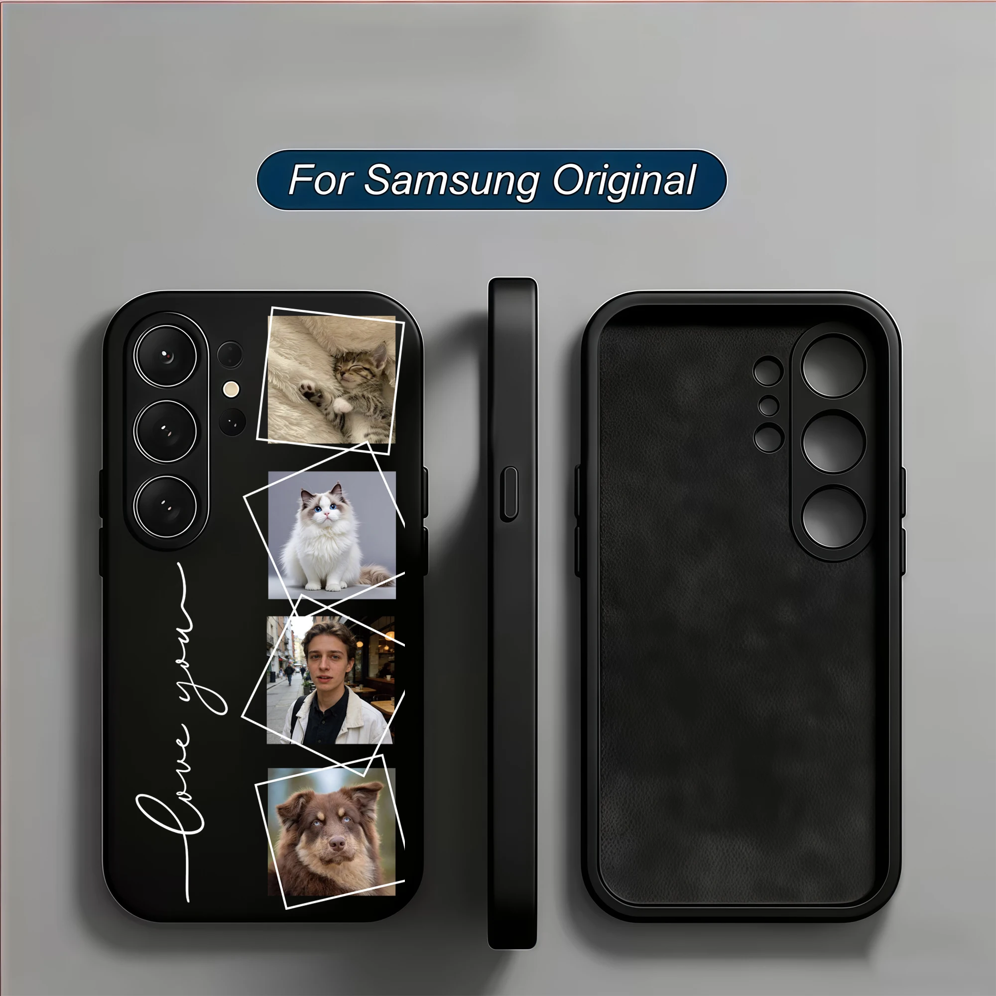 Personalized Four Pictures Custom Photo Phone Case For Samsung Galaxy