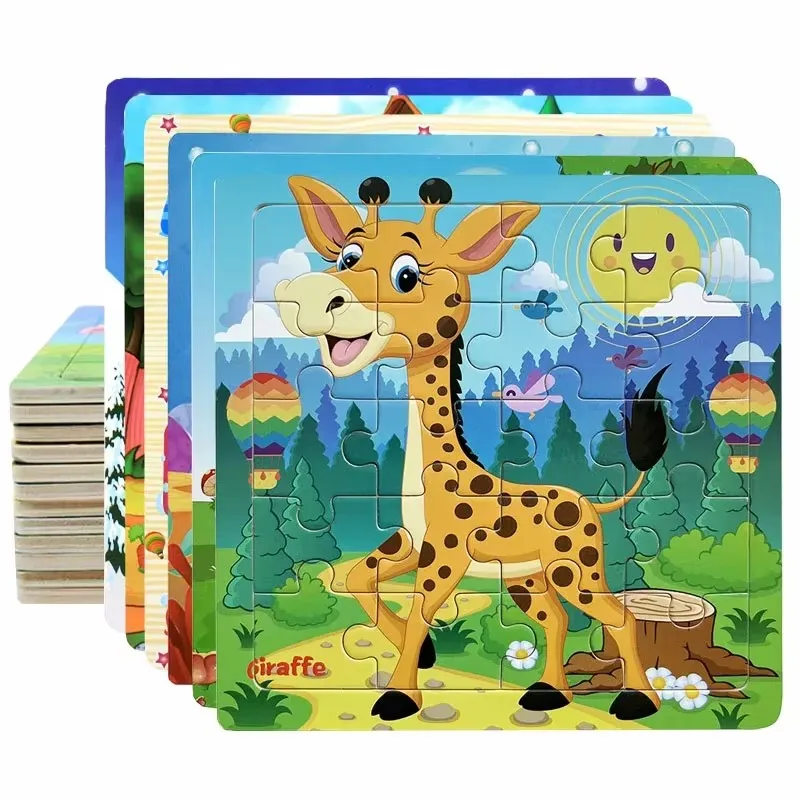 Wooden 3D Cartoon Puzzle 1