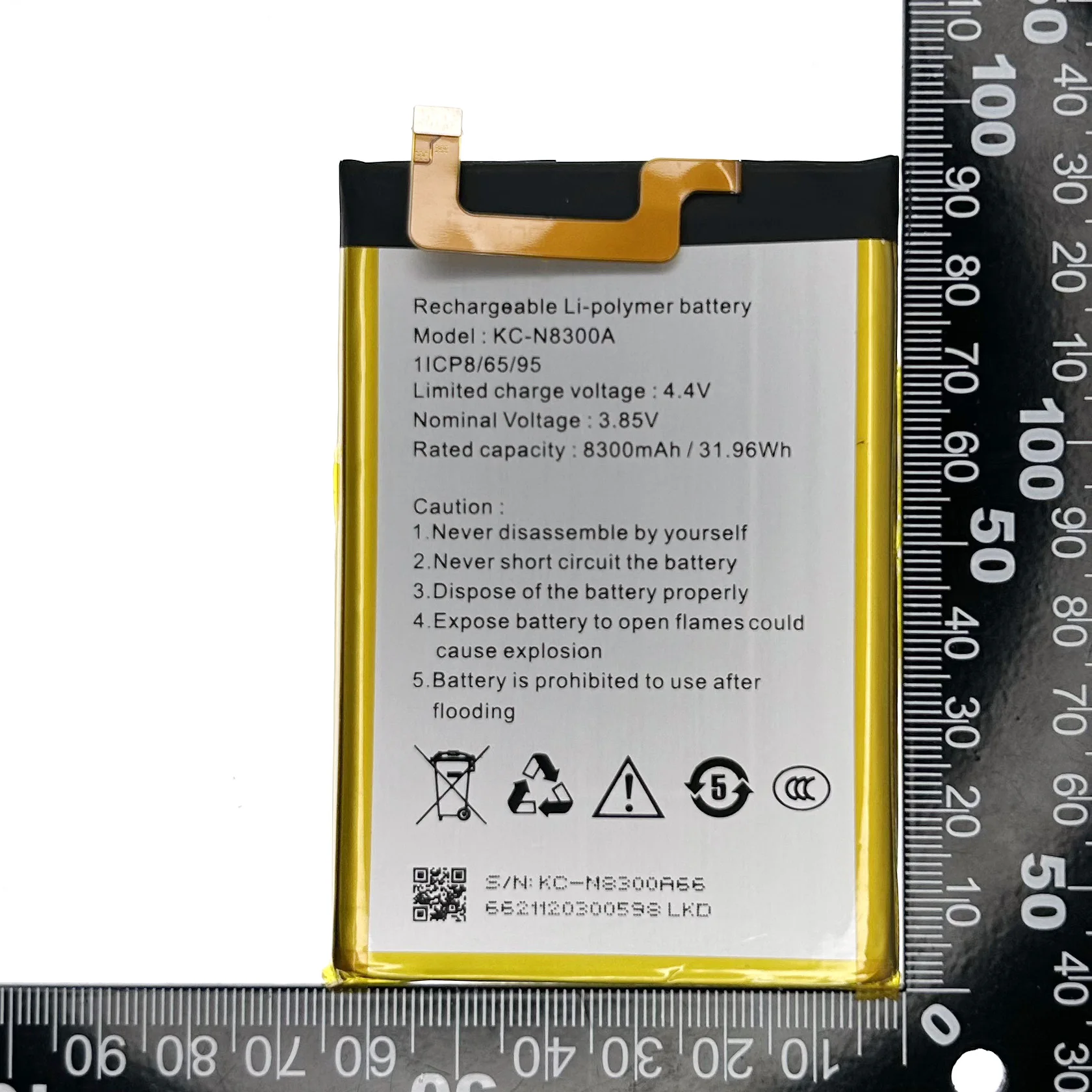 High-Capacity 8300mAh Genuine Replacement Battery with Free Tool Kit