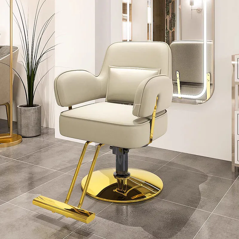 Beauty Salon Make Up Barber Chair Swivel Manicure Saloon Cosmetic Barbershop Chair Hair Wash Shampoo Silla De Ruedas Furniture