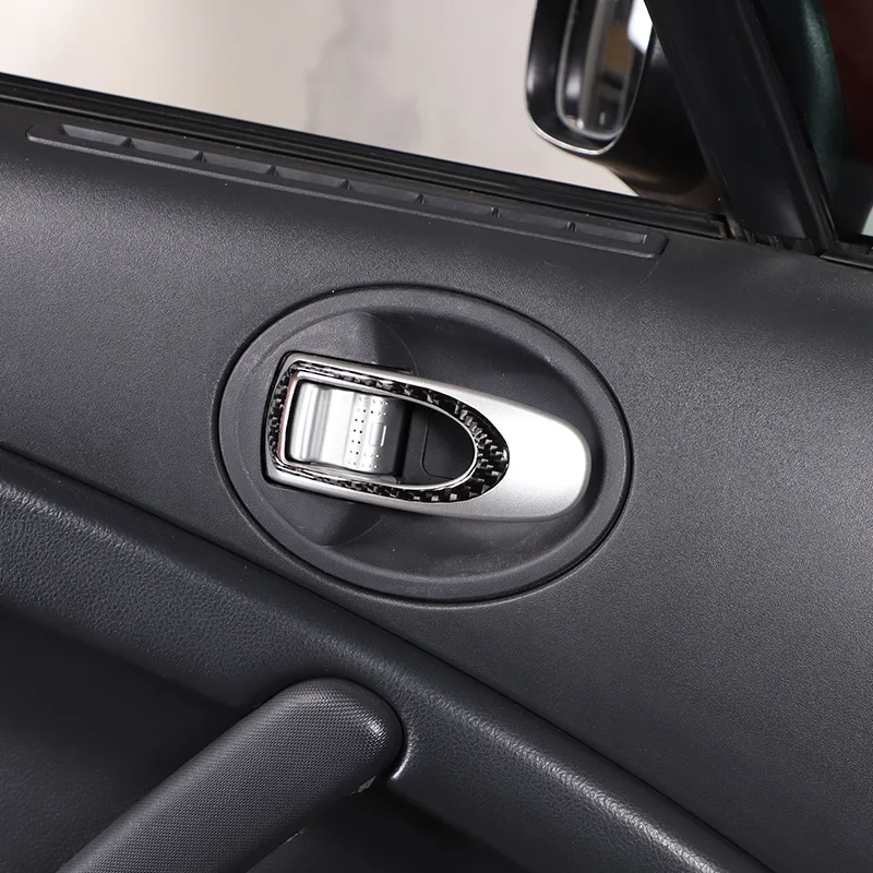 

For Mitsubishi Eclipse 2006 2007 2008 2009 2010 2011 Soft Carbon Fibre Car Inner Handle Panel Cover Sticker Trim Car Accessories