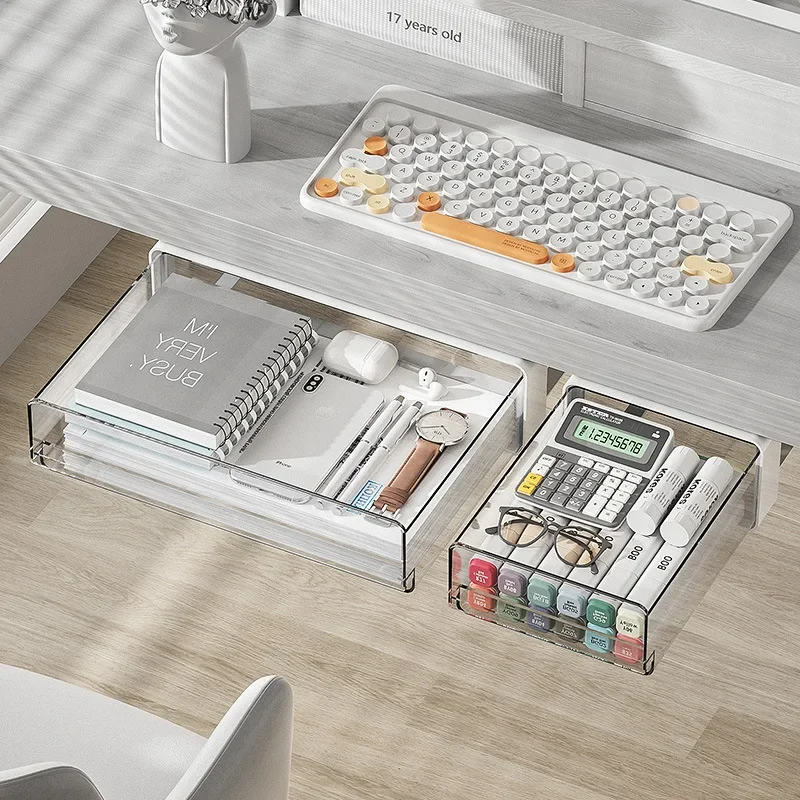 Office Under Table Storage Drawer Large Capacity