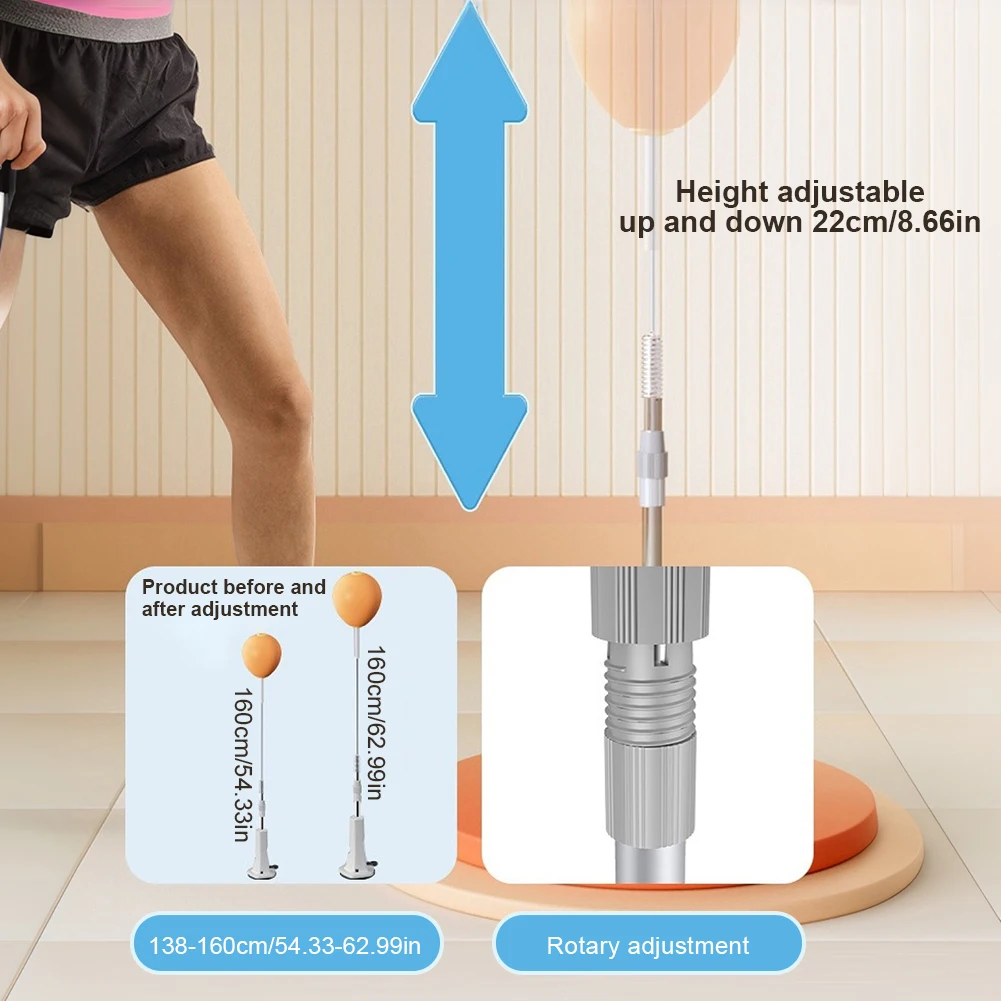 Boxing Bag Height Adjustable Punching Reflex Ball Set Boxing Equipment for Training Boxing Stress Relief & Fitness