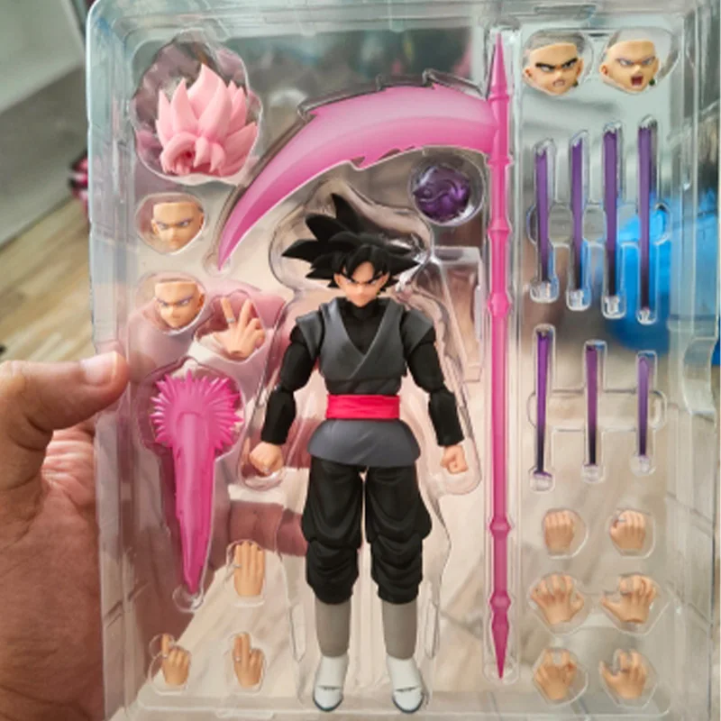 Geniune Anime Dragon Ball Figures Demoniacal Fit Shf Black Goku Action  Figure Zamas Chosen Ones Brinquedos 2nd Ver.Model Xmastoy