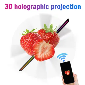42CM 3D Hologram Fan – HD Holographic Projector for Advertising Display, Stores, Bars, Parties & Xmas 1