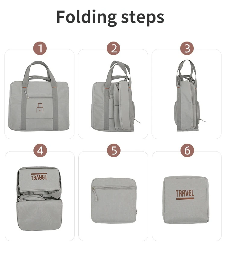 Foldable Travel Bags Unisex Waterproof Oxford Fabric Luggage Storage Suitcase Match Large Capacity Handbags Tote Organizers 4