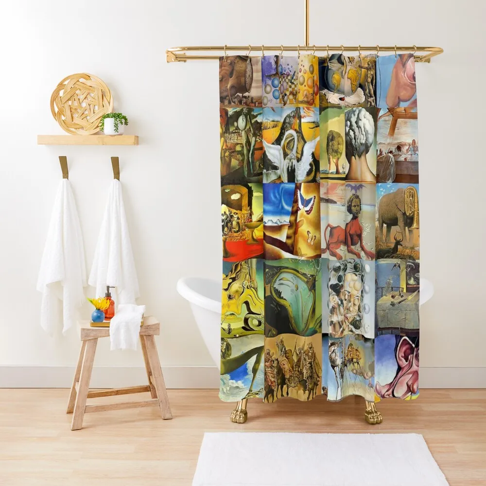

Salvador Dali Shower Curtain Waterproof Shower Funny Shower For Bathroom Bath Curtain