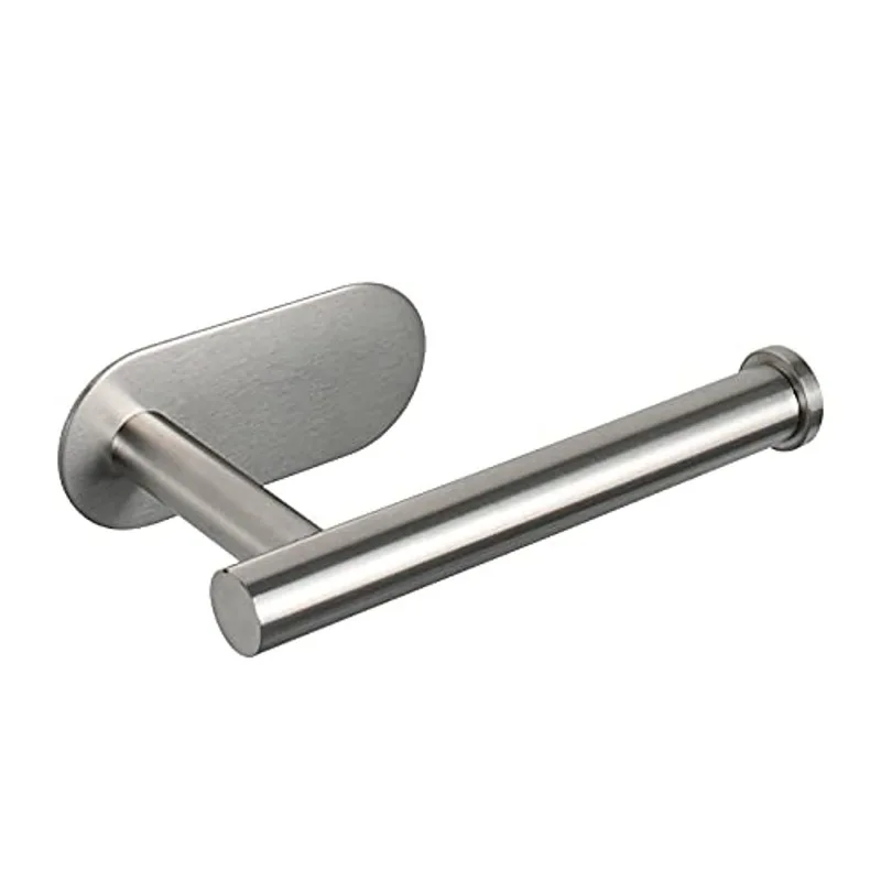 Self Adhesive Toilet Paper Towel Holder Stainless Steel Wall Mount No Punching Tissue Towel Roll Dispenser for Bathroom Kitchen