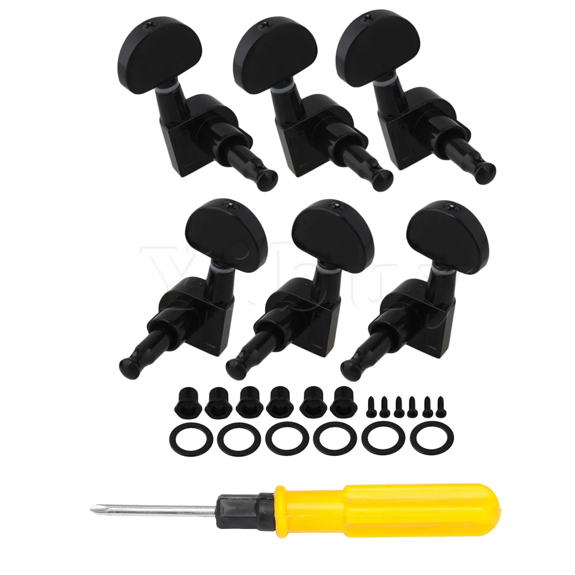 

Yibuy 6 x струнный тюнер для гитары, головки, колышки для электронной гитары 3R3L