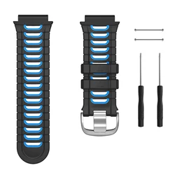 Garmin Dual - Tone Soft Silicone Replacement Watch Band - Garmin 920XT (Black blue)