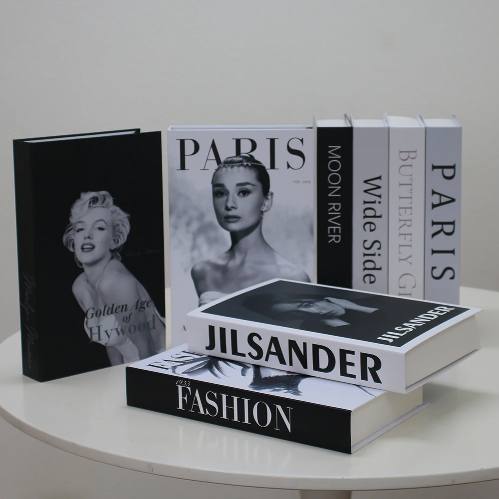 Fashion Fake Openable Books Decoration Living Room Coffee Table Ornaments Storage Box Home Decor