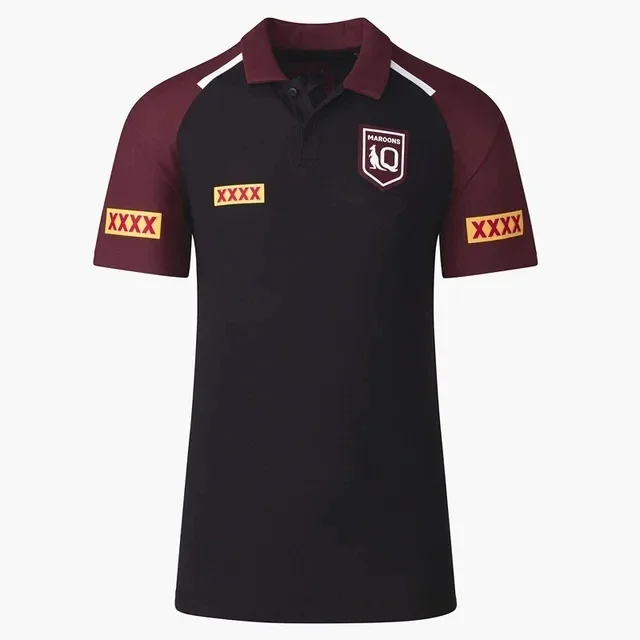 Men Basketball Jersey Men Volleyball Jerseys QUEENSLAND MAROONS MENS RUGBY TRAINING JERSEY POLO SHIRT size S-XL-5XL