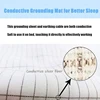 Grounding Sheet Queen Earthing Sheet Grounding Bed Sheet with Cord 95% Cotton And 5% Soft Silver Thread for Healing Sleep 4