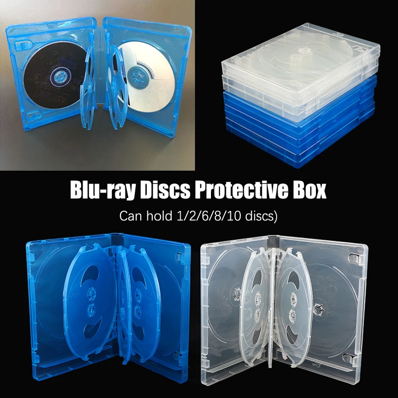 Household Plastic CD Case CD Storage Box Blu-ray Replacement