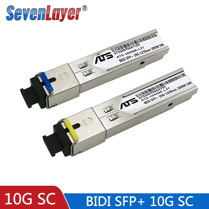 10G BIDI SC WDM SFP+ Module 1270/1330nm Single Mode SM 10-60KM Fiber Optic modul