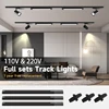 Full Sets Track Lights Led Spot Ceiling Light for Bedroom Clothing Store Decor AC85-264V COB Spotlight LED Track Rail Ligting 1