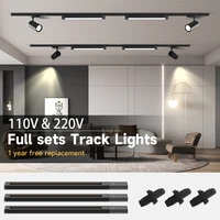 Full Sets Track Lights Led Spot Ceiling Light for Bedroom Clothing Store Decor AC85-264V COB Spotlight LED Track Rail Ligting 1