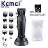 Kemei KM-2296 Electric Clipper Cross Border Electric Clipper With Base USB Oil Head Engraving Clipper Hair Salon Barber 2