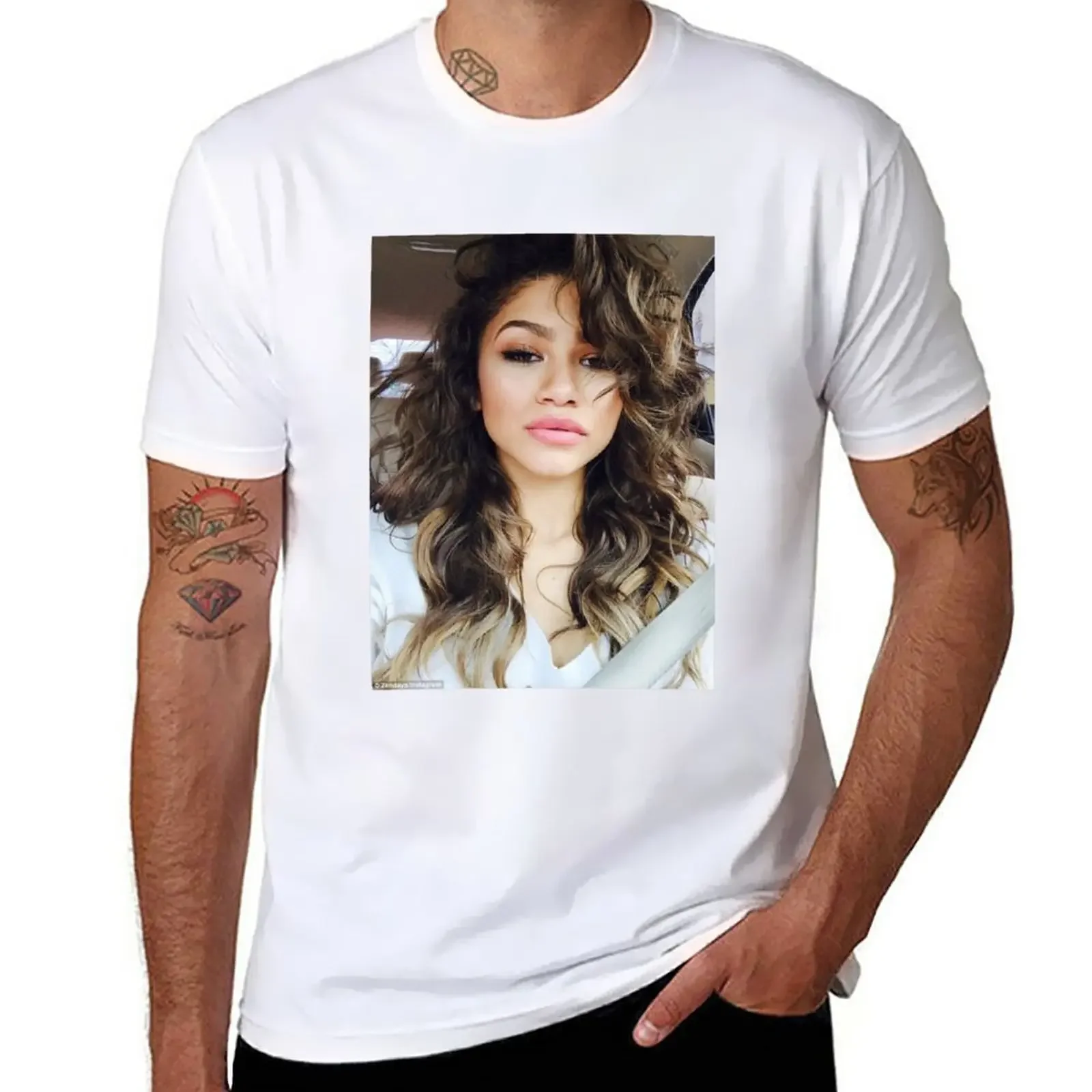 

ZENDAYA T-Shirt blanks plain mens vintage t shirts