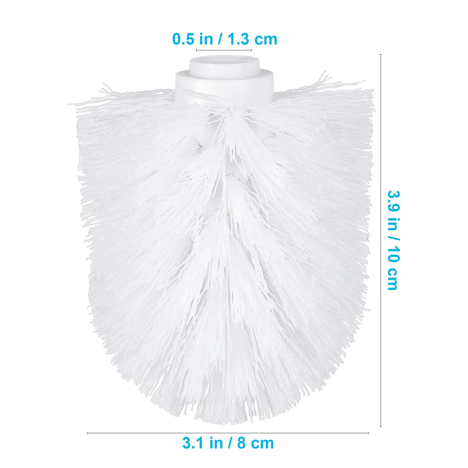 Toilet Bowl Cleaner Brush Bathroom Replacement Cleaning Scrubber Accessories Bracket Refill 5 Pcs