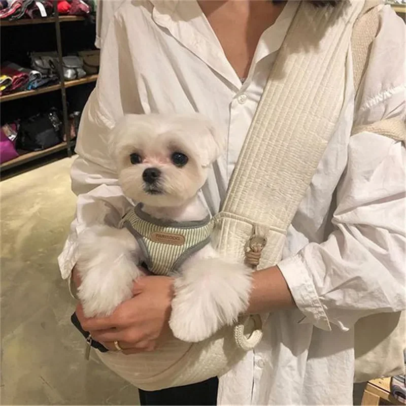 Handmade Pet Dog Puppy Kitten Carrier Outdoor Travel Handbag Canvas Single Shoulder Cat Bag Sling Comfort Tote Bag Breathable pet carrier bag pet carrying bag pet backpack