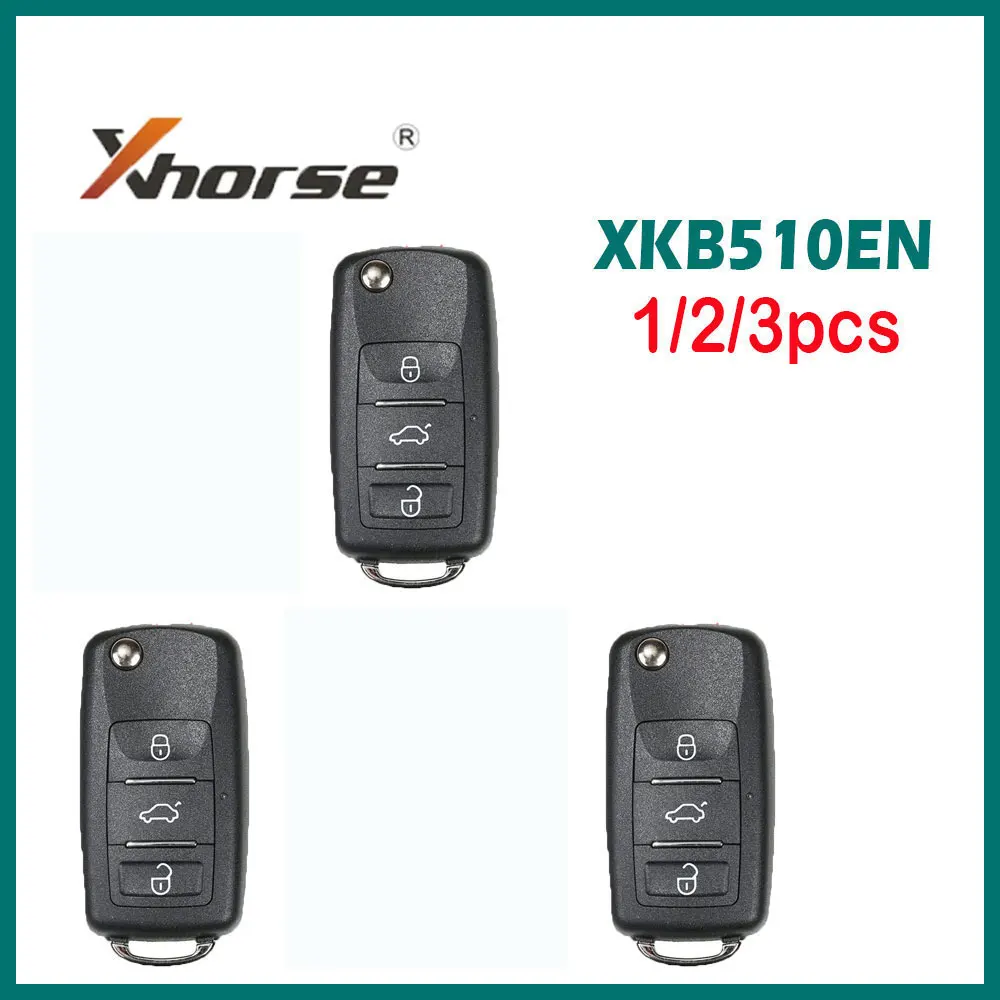 

1/2/3pcs/lot Xhorse XKB510EN Universal Remote Key B5 Type 3 Buttons Car Key for VVDI VVDI2 Key Tool(English Version) Remote key