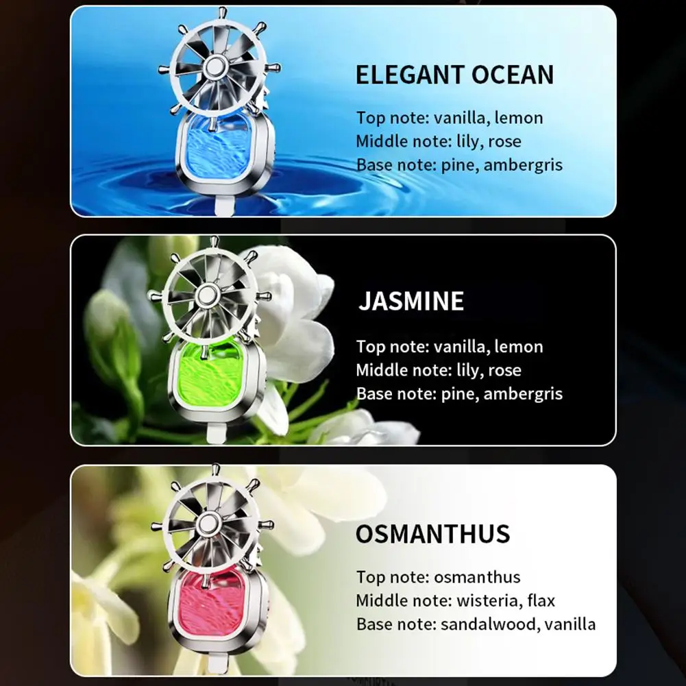 Diffuseur D'aromathérapie Pour Sortie D'air, Parfum Longue Durée 30+ Jours Mit Clip De Ventilation Et Design Éolienne, Ajustement Universel Pour La P_voghion.com