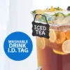 2.5 Gallon Large Tritan Beverage Dispenser with “Party Top” Lid Tray, Drip Catching Tray, Drink ID Tag, Cold Drink Serve 4