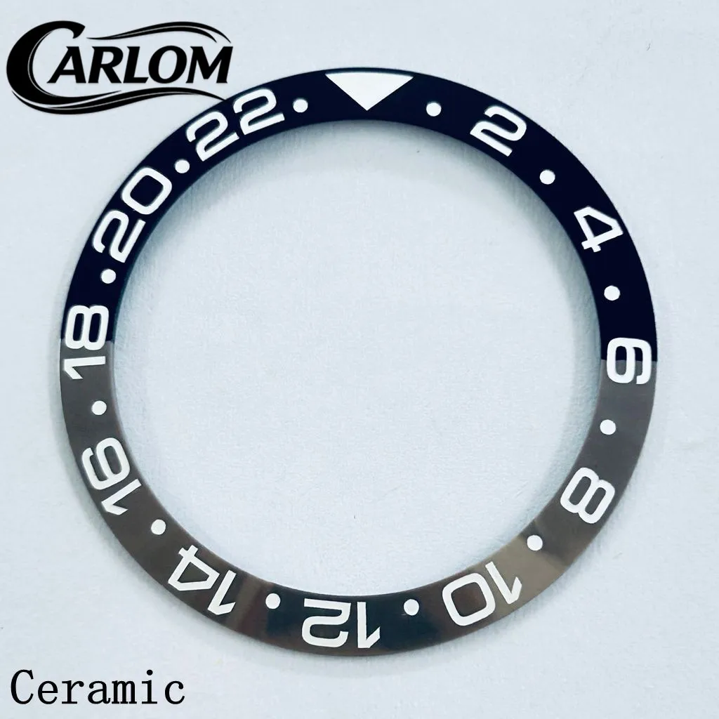 Black Blue Green Gray Ceramic Aluminium Sloping Bezel Insert