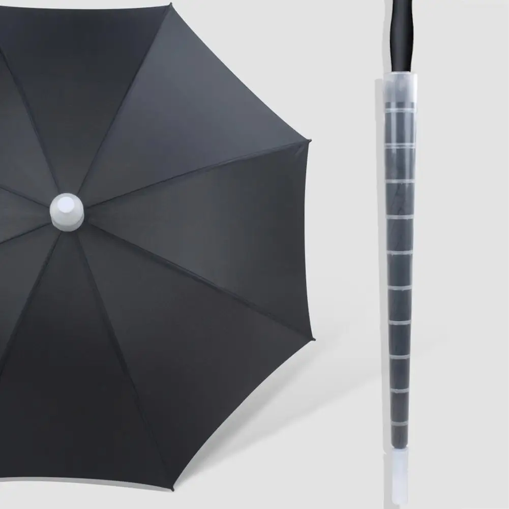 70cm/80cm Plastic Non-drip Car Retractable Cover Umbrella Waterproof Cover Home Sleeve Holder Drip-proof Umbrella Transparent