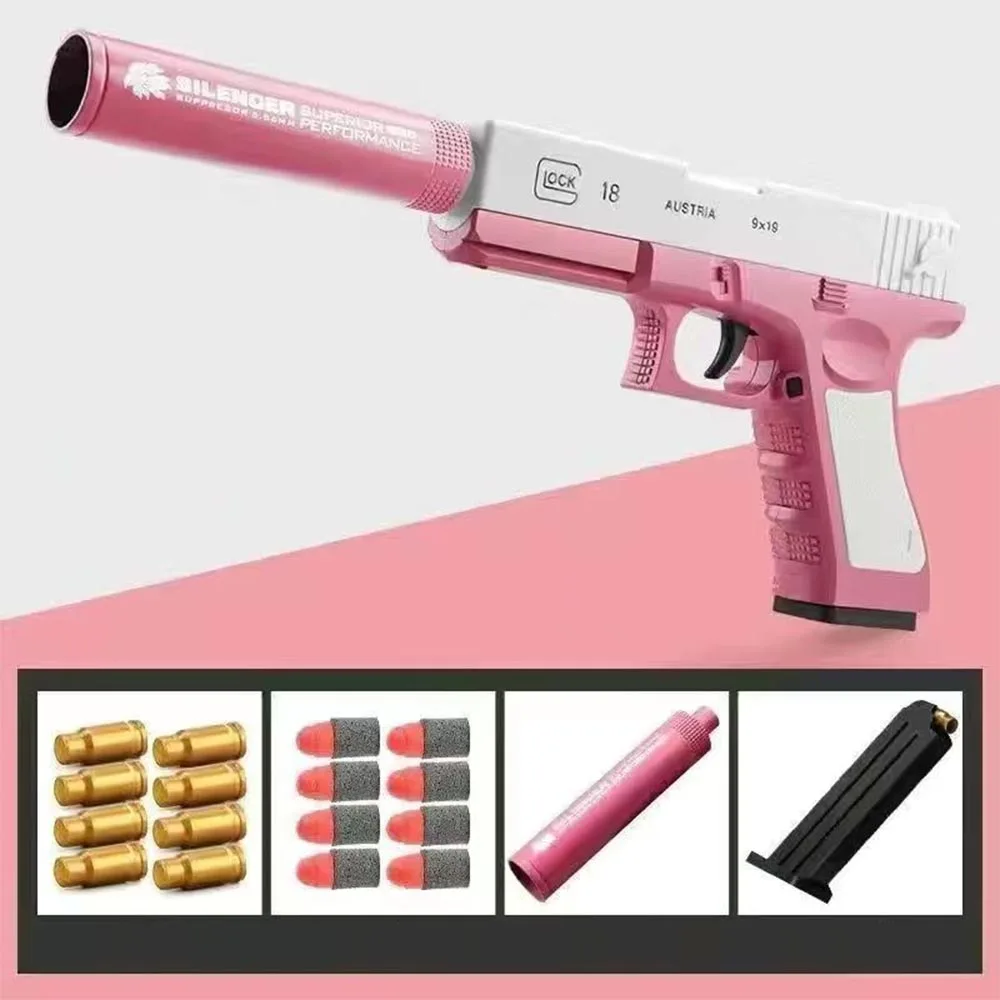 Shell Ejecting Toy Gun For Kids Boys Soft Bullet Gun Pistol Christmas Birthday Gift Dropshiping 4