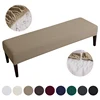 Stretch Jacquard Waterproof Bench Cover for Dining Room Bedroom Kitchen Bench Slipcovers Anti-Dust Removable Washable 1