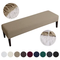 Stretch Jacquard Waterproof Bench Cover for Dining Room Bedroom Kitchen Bench Slipcovers Anti-Dust Removable Washable 1