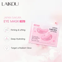 5/10/15 Pairs Laikou Sakura 24K Gold Eye Mask Anti Dark Circles Remove Eye Bags Anti-Aging Moisturizing Vitamin C Eye Patches 2