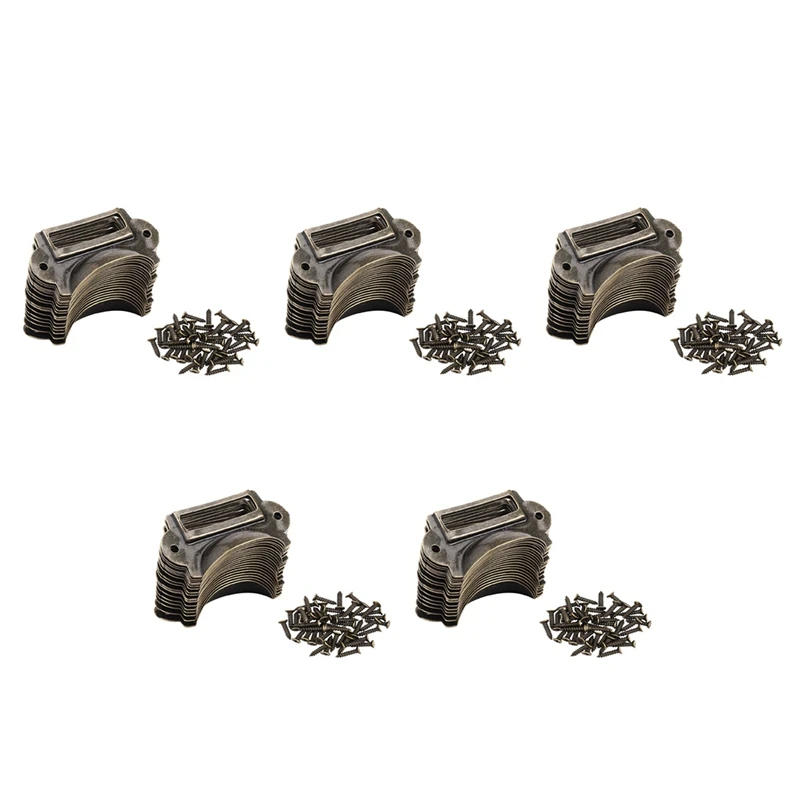 

HOT-100PCS File Name Card File Cabinet Handles Label Holder Antique Bronze Drawer Label Pull Cabinet Frame Handle File Name