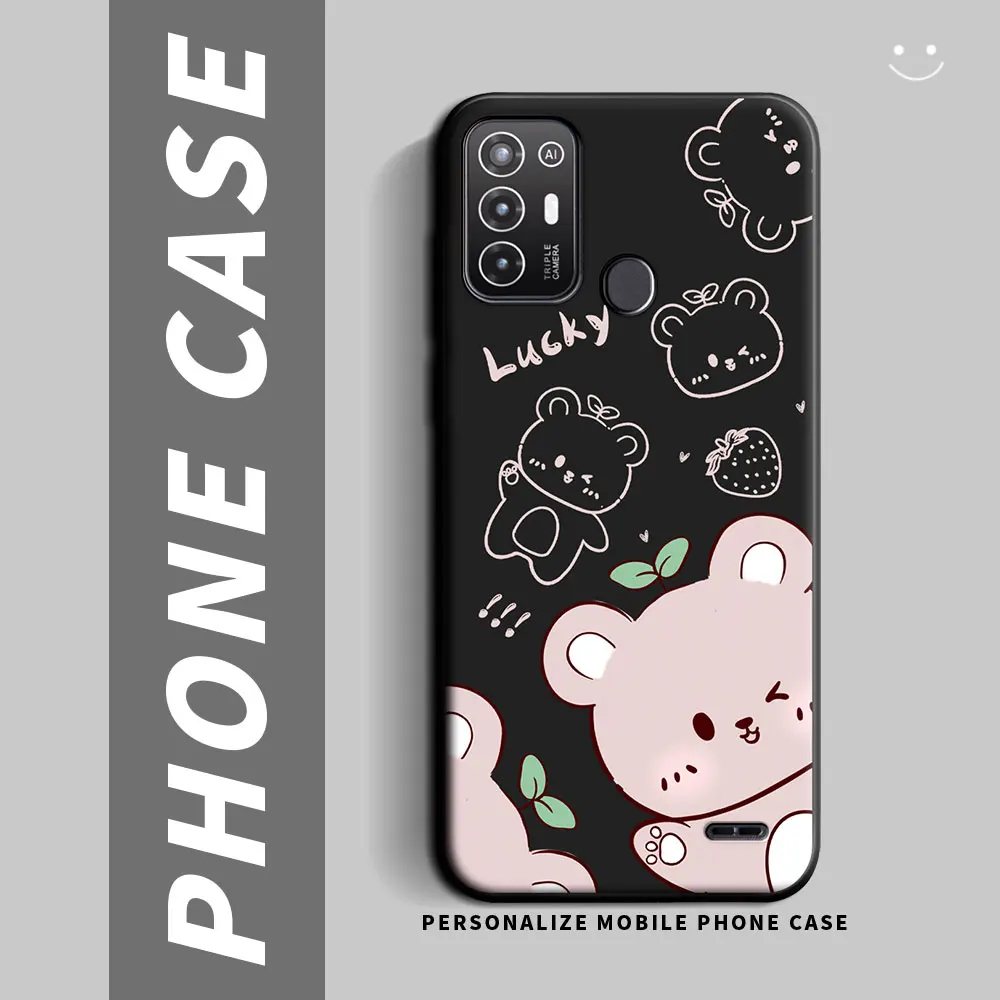 Shockproof Silicone Soft TPU Phone Case with Fashion Cartoon Design