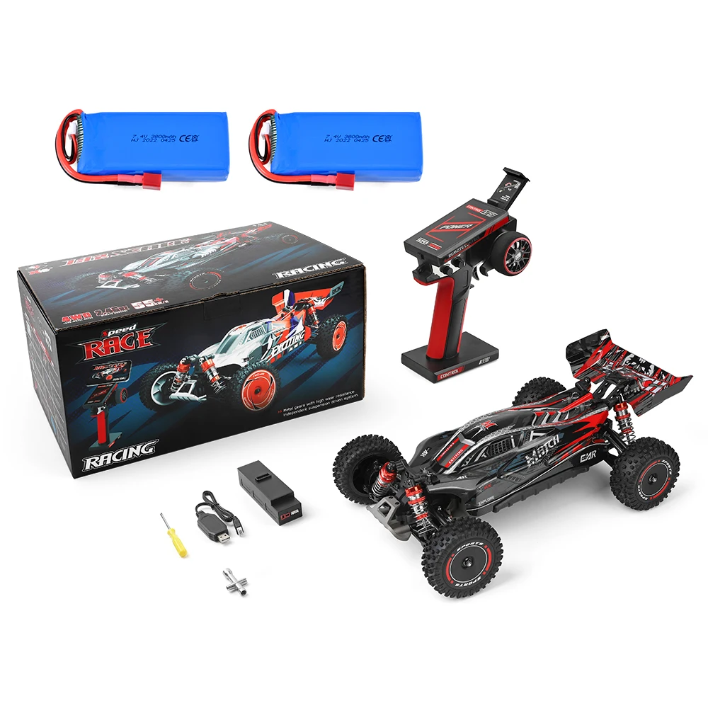 WLtoys XK 124010 RC ̽ ī,  帮Ʈ 1/12 , 4WD ε  RTR  Ʈ 峭, 55 km/h, 2.4G