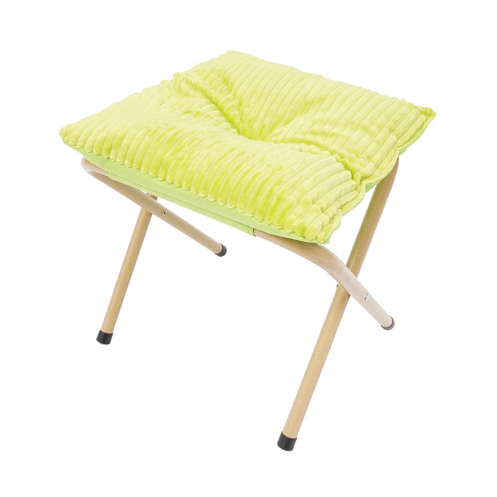 13 x 13,39 Zoll faltbarer Fußhocker mit Metallbeinen, moderner klappbarer Fußhocker mit dickem Kissen für Büros, Häuser, Salons, Massageschäft – Detail 10
