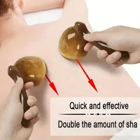 เครื่องมือขูดกัวซา ถ้วยขูดกัวซา แผ่นนวดกระชับสัดส่วน ที่ขูดกัวซา อุปกรณ์นวดตัว ผ่อนคลายหลัง อุปกรณ์นวดสปา สำหรับคอและขา 3