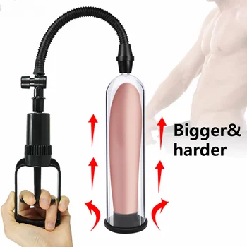 Male Penis Pump Manual Penis Enlarger Sex Toys For Man Vacuum Pump Male Masturbation Penile Extender Trainer Adults Sex Products 1