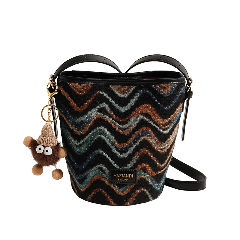 

Simple Women's Bucket Handbag Luxury Designer Crossbody Bag Famous Brand Fashion Shoulder Bag Lady Casual Tote Bag Messenger Bag