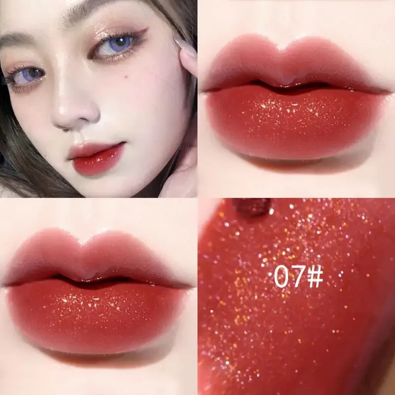미니 리퀴드 립글로스, 붙지 않는 방수 벨벳 매트 립스틱, 립글로스 화장품 메이크업, TSLM2, 24 시간 지속, 10 가지 색상