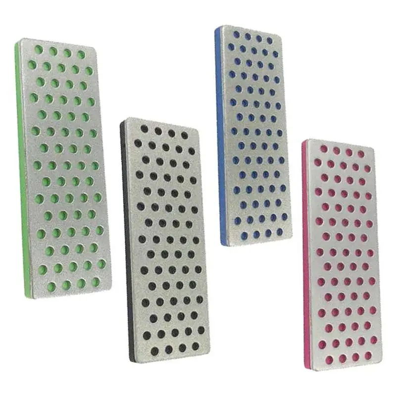 4 Pcs/Set Backing Whetstone Block For Ski Edge Skiing Sharpeners 240 360 500 1000 Grit Diamond Sharpening Hone Stone 2